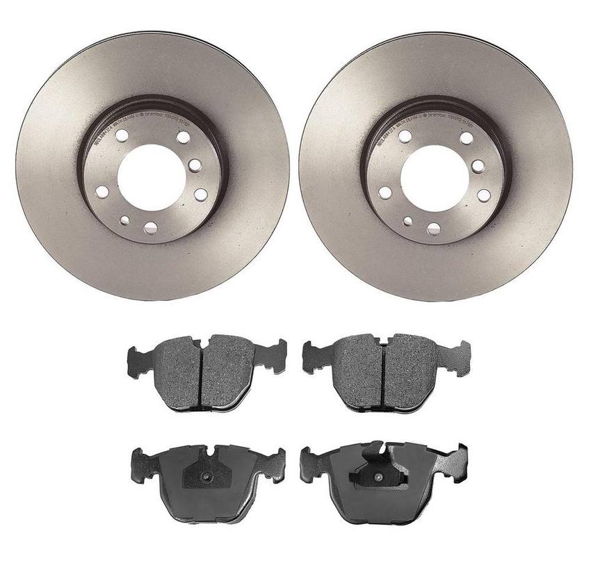 BMW Disc Brake Pad and Rotor Kit Front (324mm) (Ceramic) (EURO